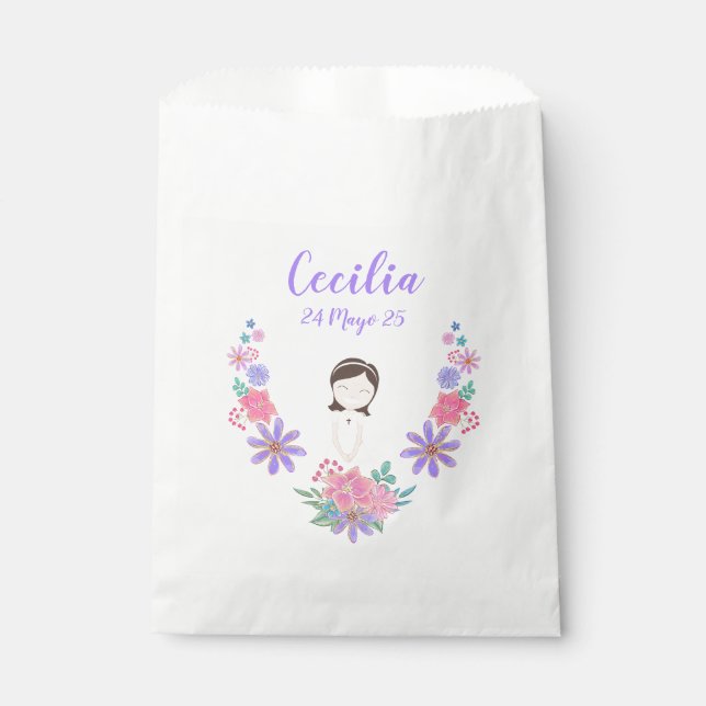Sachets En Papier Bolsa de papel Primera Comunión CECILIA (Devant)