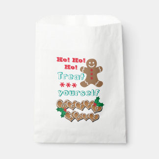 Sachets En Papier Bonhomme en pain d'épice "Gâtez-vous"