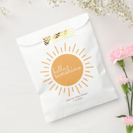 Sachets En Papier Bonjour Baby shower Sunshine