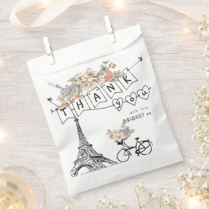 Sachets En Papier Bonjour Bebe Baby shower neutre du genre