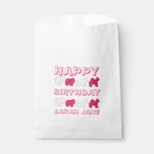 Sachets En Papier Bonne fête d'anniversaire Pink Circus Animal Crack