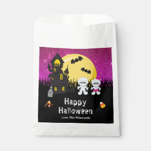 Sachets En Papier Bonne fête d'Halloween maman rose