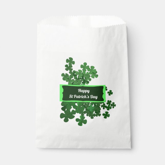 Sachets En Papier Bonne Saint Patrick's Day (Devant)