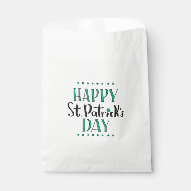 Sachets En Papier Bonne Saint Patrick's Day (Devant)