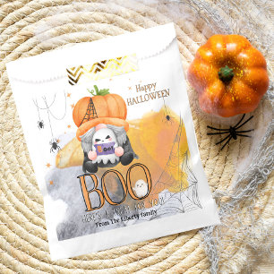 Sachets En Papier BOO gnome orange enfants halloween tricher ou trai