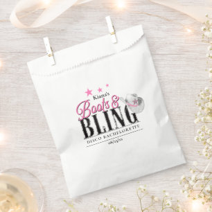 Sachets En Papier Boots 'n Bling Disco Bachelorette ID925
