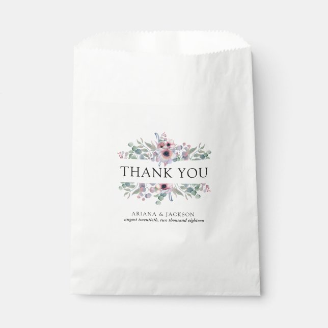 Sachets En Papier Botanique de printemps (Devant)