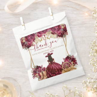 Sachets En Papier Bottes de cowboy Burgundy Gold Charra pour Quincea