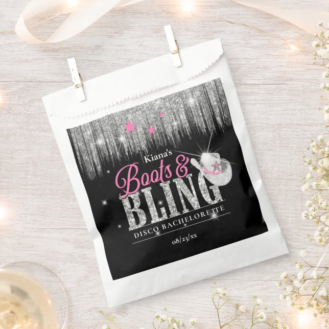 Sachets En Papier Bottes 'n Bling Disco Bachelorette ID925 (Coupé)