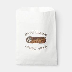 Sachets En Papier Boulangerie italienne Chocolat Chip Cannoli Pâtiss