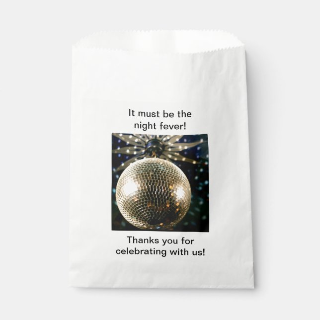 Sachets En Papier Boule Disco en miroir 3 (Devant)