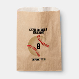 Sachets En Papier Boule personnalisée du base-ball de base-ball