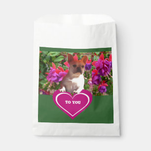 Sachets En Papier Bouledogue français coeur Mère Bouledogue Français