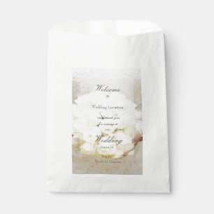 Sachets En Papier Bouquet de fleurs de Mariage nuptiale blanche
