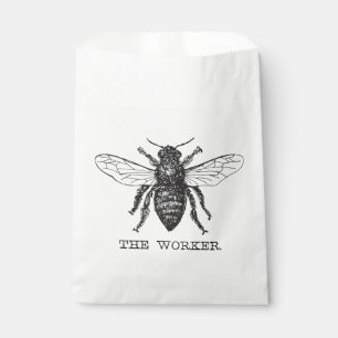 Sachets En Papier Bourdon noir ouvrier abeille à miel