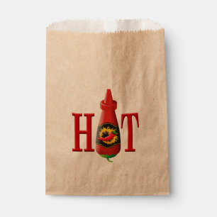 Sachets En Papier Bouteille de sauce chaude