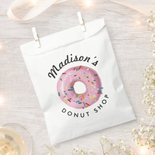 Sachets En Papier Boutique de beignets rose Sprinkle Anniversaire Fa