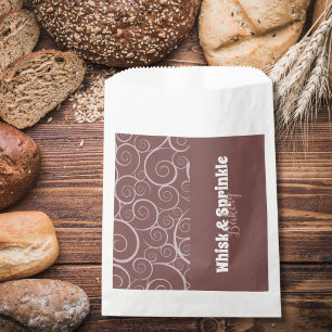 Sachets En Papier Boutique de Boulangerie Sucrée Gâteaux Sur Mesure