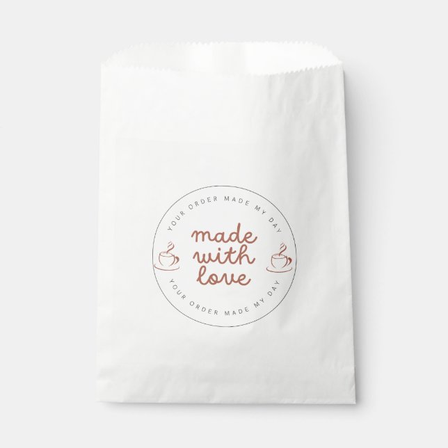 Sachets En Papier Boutique de café et de gâteaux (Devant)