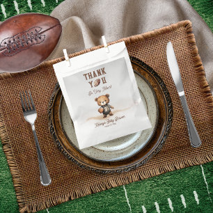 Sachets En Papier Boy Bearly Wait Baby shower de football américain