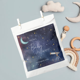 Sachets En Papier Boy Girl Celestial Sky Moon & Stars Baby Shower