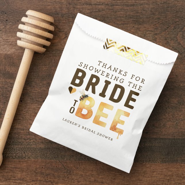 Sachets En Papier Bride to Bee Bumblebee Thank You Bridal Shower (Créateur téléchargé)