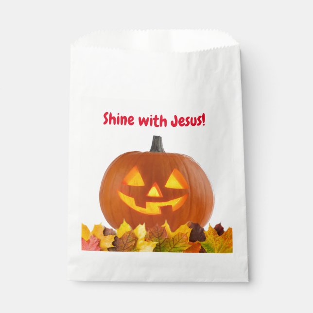 Sachets En Papier Briller avec Jésus Treat Bags personnalisés (Devant)