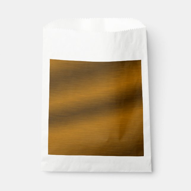 Sachets En Papier Bronze Brossé Faux Élégant (Devant)