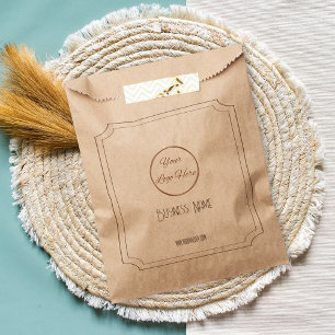 Sachets En Papier Brun vintage avec logo papier promotionnel d'entre