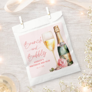 Sachets En Papier Brunch et Bubbly Mimosa Champagne Brunch d'anniver