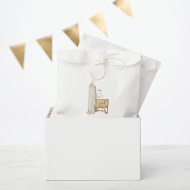 Sachets En Papier Brunch Neutral Boho Baby (Fête)
