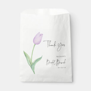 Sachets En Papier Brunch nuptial moderne violet Tulip solo