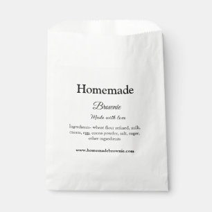 Sachets En Papier Brwonie maison faite avec amour ajouter site de te