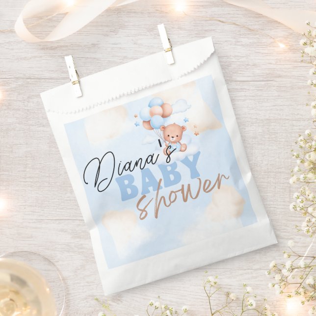 Sachets En Papier budget teddy ours baby shower, livres pour bébé in (Coupé)