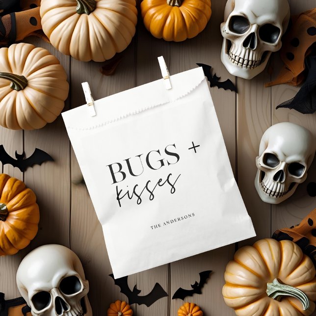 Sachets En Papier Bug + Baisers Halloween (Créateur téléchargé)