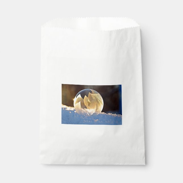 Sachets En Papier Bulle de savon sur neige (Devant)