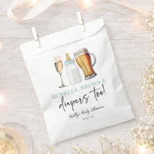Sachets En Papier Bulles Boissons et Couches Aussi! Baby Shower