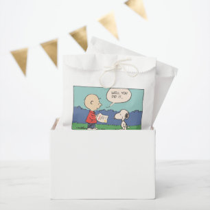 Sachets En Papier Cachou Charlie Brown Snoopy Eh bien vous l'avez fa