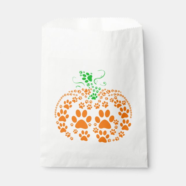 Sachets En Papier Cadeaux Citrouilles de chien mignon Halloween Cos (Devant)