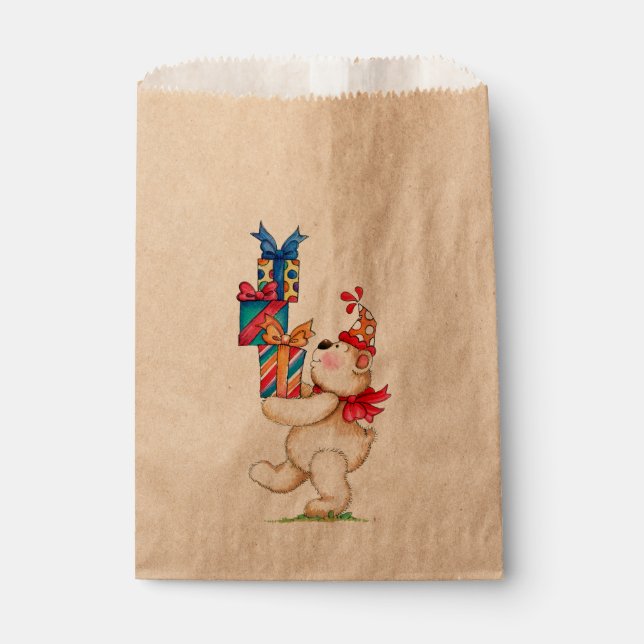 Sachets En Papier Cadeaux d'anniversaire (Devant)