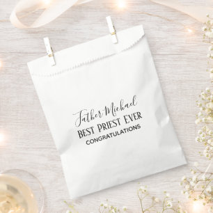 Sachets En Papier Cadeaux du prêtre Pasteur Clergé - Simple Personna