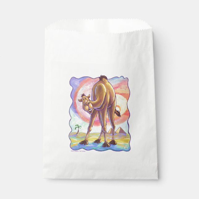 Sachets En Papier Cadeaux et accessoires de chameaux (Devant)