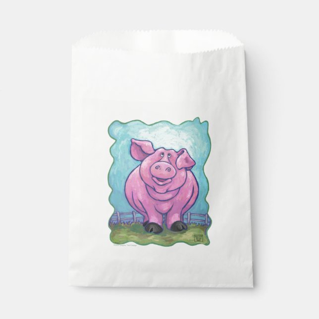 Sachets En Papier Cadeaux et accessoires de cochon (Devant)
