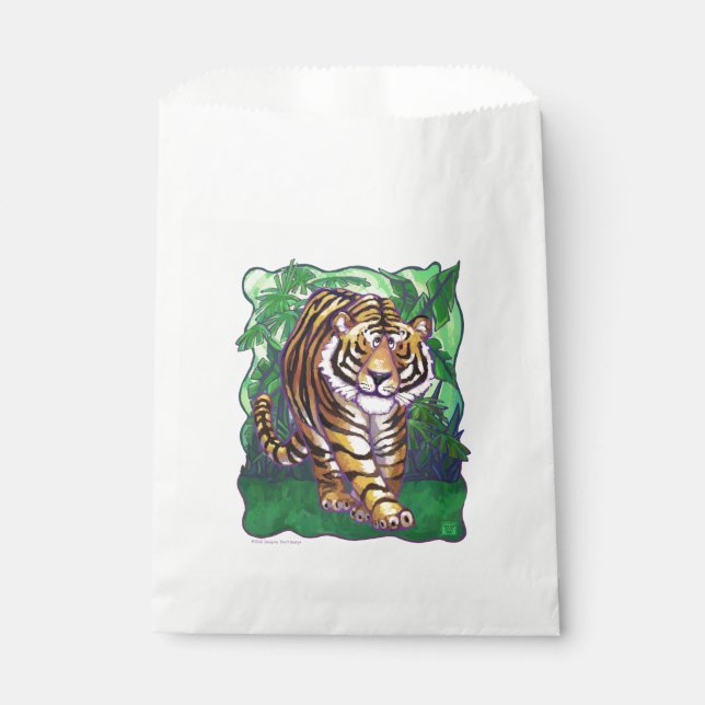 Sachets En Papier Cadeaux et accessoires de tigre (Devant)