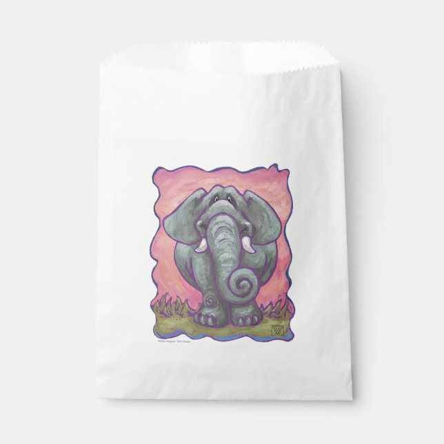 Sachets En Papier Cadeaux et accessoires éléphants (Devant)