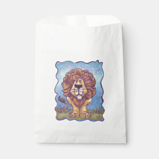 Sachets En Papier Cadeaux et accessoires Lion (Devant)