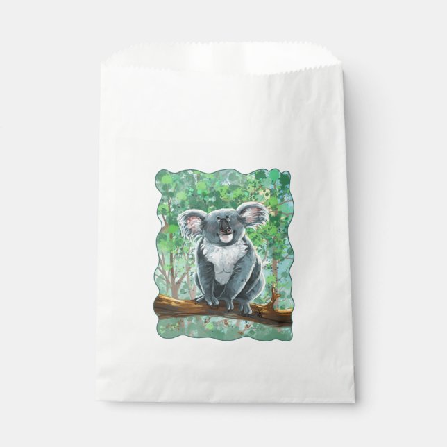 Sachets En Papier Cadeaux et accessoires pour ours Koala (Devant)
