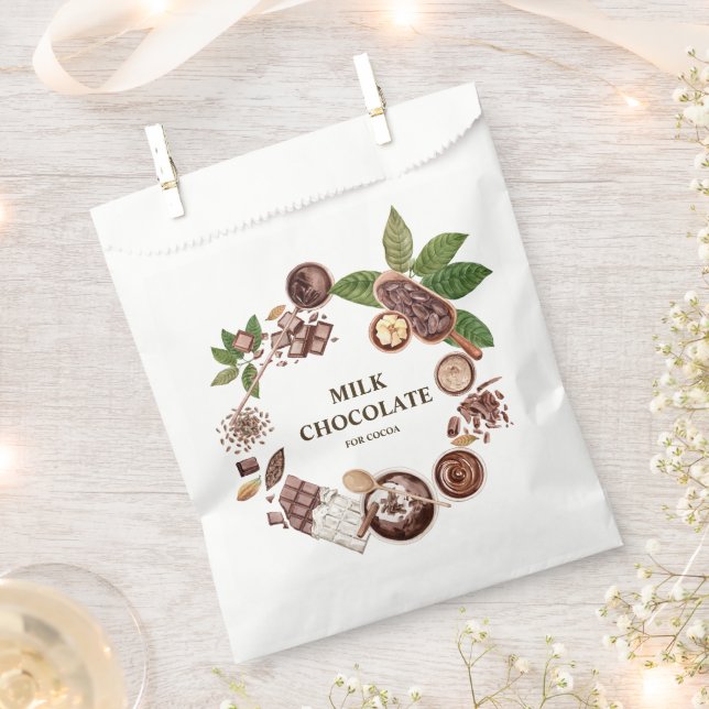 Sachets En Papier Cadre de bouquet de chocolat (Coupé)