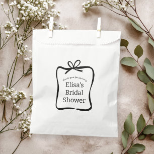 Sachets En Papier Cadre Ruban à Nœud Élégant Mariage CUSTOM