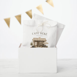 Sachets En Papier Cafe bebe fête de bébé mixte marron
